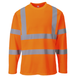 TEE SHIRT HV S278  MANCHES LONGUES ORANGE