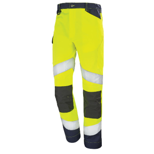 PANTALON FLUO TECH JAUNE FLUO / DARK BLUE