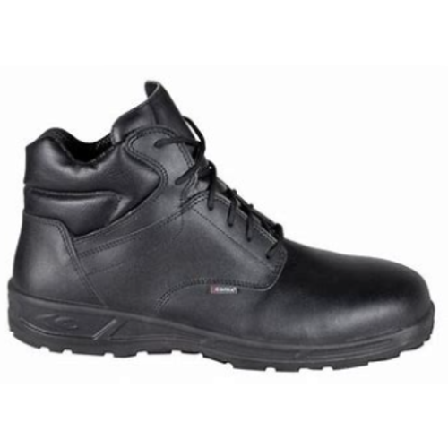 CHAUSSURE HAUTE DELFO CUIR NOIR SEMELLE ANT.ACIER