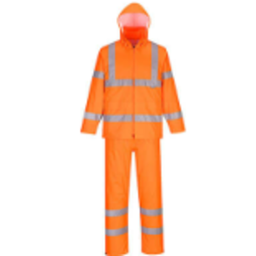 ENSEMBLE DE PLUIE H448 ENROULABLE HAUTE VISIBILIT&Eacute; ORANGE