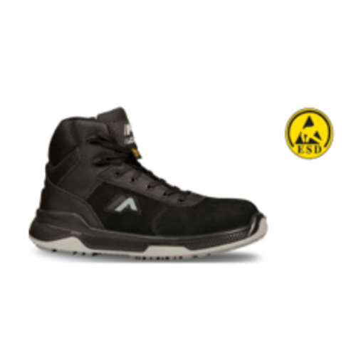 Chaussures de s&eacute;curit&eacute; hautes E-STAT cuir nubuck hydro S3 CI HI SRC ESD