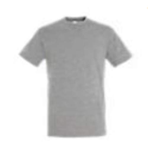 T-SHIRT BASIC/L REGENT GRIS CHIN&Eacute; (Vendu au sach&eacute; de 10 &agrave; la taille)