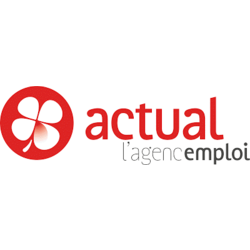 Marquage COEUR TRANSFERT SERIGRAPHIQUE logo "ACTUAL" 8/10 Cm