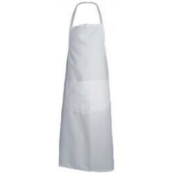 TABLIER BAVETTE COTON BLANC 90X105   Blanc Taille : TU