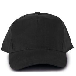 Casquette 5 panneaux Oeko-Tex Noir One Size