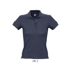 POLO FEMME BASIC/LEAD PEOPLE MARINE NEFAB SERIGRAPHIES INCLUSES