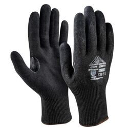 Gants anti-coupure C3280 mousse Nitrile respirante sabl&eacute; noir + renfort 4X42F T7