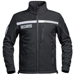 Veste Softshell SECURITE 01.203071 SECU ONE HV TAPE NOIR T2XL