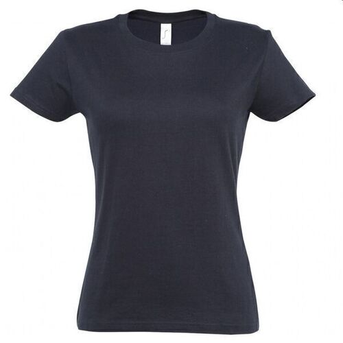 TEE SHIRT IMPERIAL WOMEN MC NEFAB SERIGRAPHIE MARINE