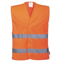 GILET DOUBLE BANDE ORANGE