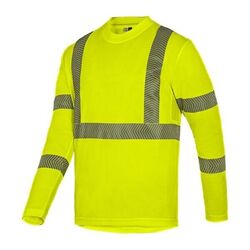 Tee-Shirt HV manches longues AKTI  Bdes Segment&eacute;es