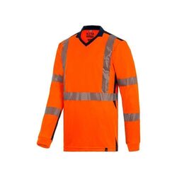 Tee-Shirt HV manches longues AKTI  Bdes Segment&eacute;es