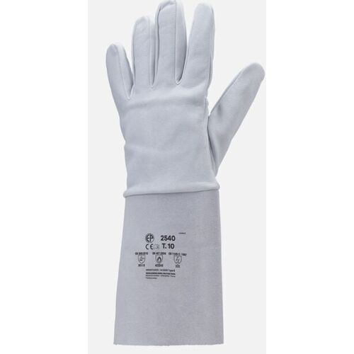 Gants soudeur fleur agneau, manch.cro&ucirc;te