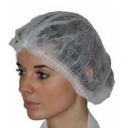 Charlottes clip PP blanches 70.101 VENDU AU SACHET DE 100 Charlottes clip PP blanches 70.101 VENDU AU SACHET DE 100