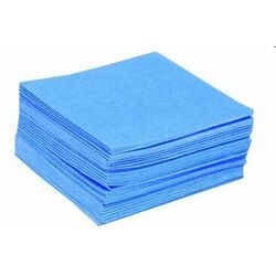 LAVETTES BLEUES NON TISSEES ALVEOLEES 35X50CM (Sachet de 25)