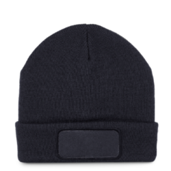 Bonnet recycl&eacute; avec patch et doublure Thinsulate™ MARINE TU