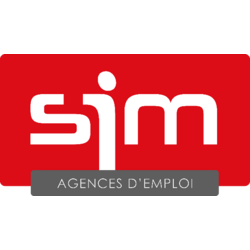 Marquage DOS T-SERIGRAPHIQUE "SIM AGENCE D'EMPLOI " noir 25 Cm maxi