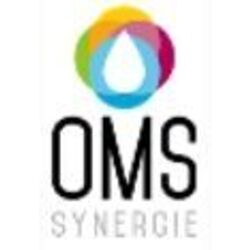 Broderie Coeur logo "OMS SYNERGIE" 8/10 Cm maxi
