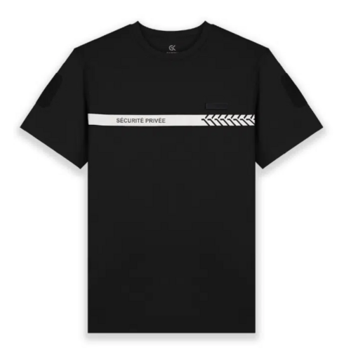Tee Shirt s&eacute;curit&eacute; priv&eacute;e marquage r&eacute;tror&eacute;fl&eacute;chissant