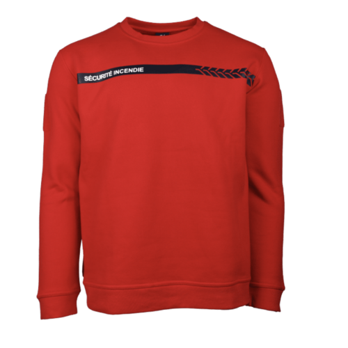 Sweat "S&Eacute;CURIT&Eacute; INCENDIE"  poitrine/ dos