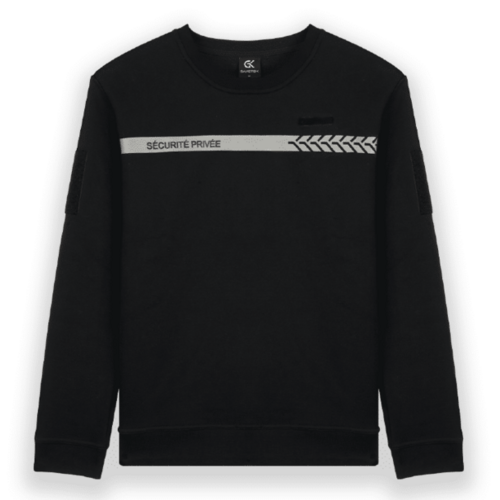 Sweat s&eacute;curit&eacute; priv&eacute;e marquage "S&Eacute;CURIT&Eacute; PRIV&Eacute;E"  poitrine/ dos