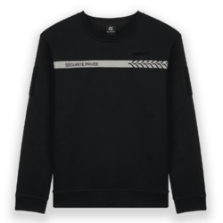 Sweat s&eacute;curit&eacute; priv&eacute;e marquage "S&Eacute;CURIT&Eacute; PRIV&Eacute;E"  poitrine/ dos