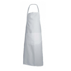 TABLIER BAVETTE COTON BLANC 90X105