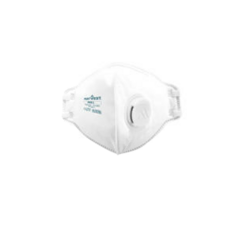 MASQUE PLIABLE FFP3 NR D AVEC VALVE BLANC (bo&icirc;te de 20)