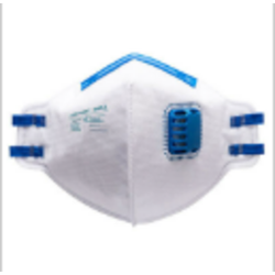 MASQUE PLIABLE FFP2 NR CE CAT 3 AVEC VALVE  (bo&icirc;te de 20)