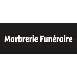MARQUAGE COEUR T.SERIGRAPHIE LOGO "MARBRERIE FUNERAIRE" NOIR QUADRI 8X10CM