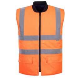GILET HV R&Eacute;VERSIBLE