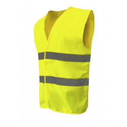 Gilet HV NEON 2 bandes CL2 "PROMAN" SERIGRAPHIE DOS INCLUSE  FLUO TU-200P