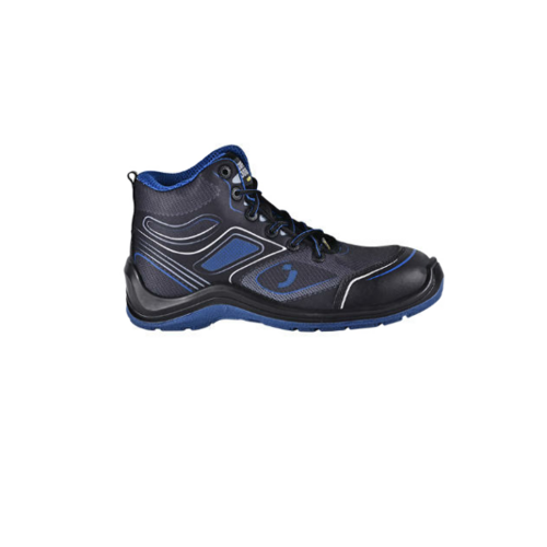 Chaussure haute FLOW S1P MID SRC ESD NOIR/BLEU