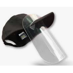 Visi&egrave;re de protection incolore adaptable sur casquettes de s&eacute;curit&eacute;