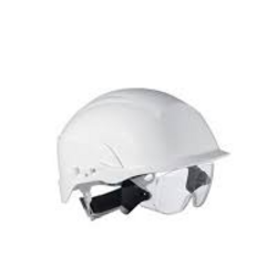 Casque CENTURION SPECTRUM BLANC a&eacute;r&eacute; surlunette PC & Porte badge mont&eacute;
