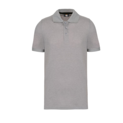 Polo manches courtes homme Gris chin&eacute;
