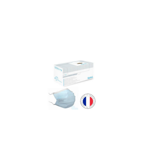 Masque hygi&egrave;ne OP'R BLEU M13101-30 MADE IN FRANCE Bte 60 masques (Carton de 16)