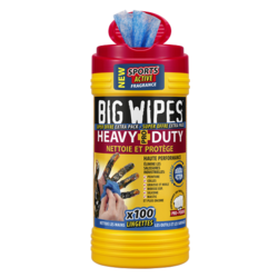 LINGETTES BIG WIPES HEAVY DUTY BIHEA100-ZZ000BT (TUBE DE 100)