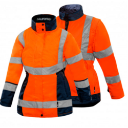 Parka HV 4en1 Femme CALIFORNIA orange/marine