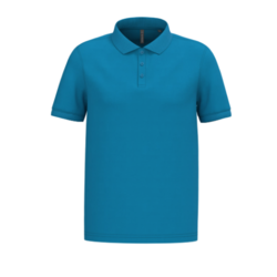 Polo piqu&eacute; manches courtes homme TROPICAL BLUE