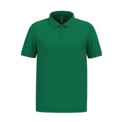 Polo piqu&eacute; manches courtes homme KELLY GREEN