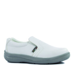 Mocassins de s&eacute;curit&eacute; femme STELLA S2 SRA BLANC Ingré