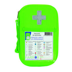 Trousse secours fluo ESPACES VERTS Ingré