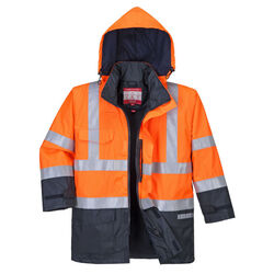 Parka HV bicolore Bizflame Rain Ingré