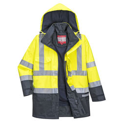 Parka HV bicolore Bizflame Rain Ingré