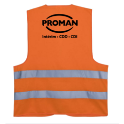 Gilet HV NEPPA PROMAN SERIGRAPHIE DOS INCLUSETL/XL-MINI 200 PIECES P/1LIV.