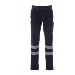Pantalon de travaill &eacute;t&eacute; 210G WORKER REFLEX noir Bdes r&eacute;tro