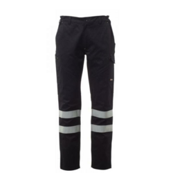 Pantalon de travaill multi-saisons WORKER REFLEX noir Bdes r&eacute;tro